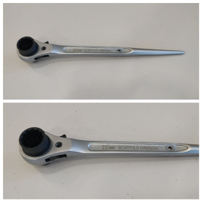 Long handle scaffold wrench 19/22 mm (original) $35
